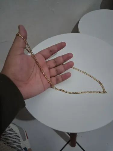 Corrente semijóia folheada a ouro