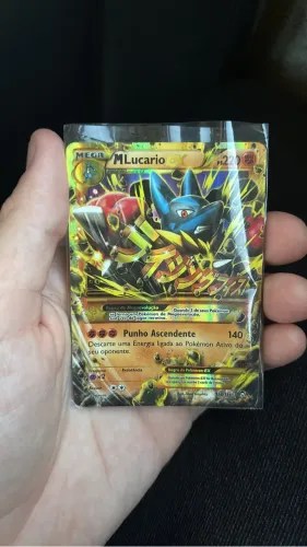Carta Pokémon M-Lucario-EX (Edição Rara / Arte Alternativa)  