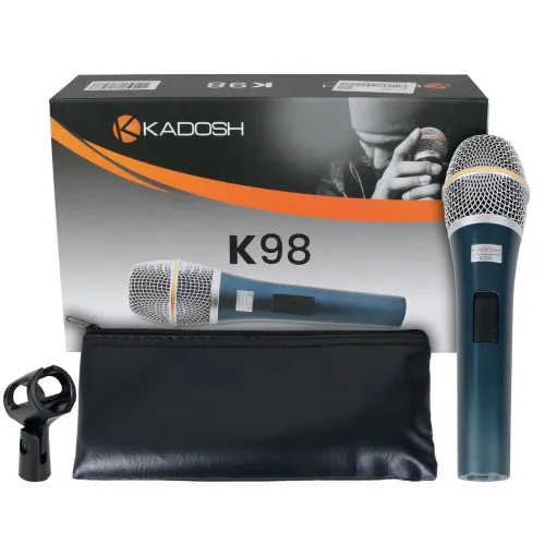 MICROFONE PROFISSIONAL COM FIO KADOSH K-98 (NOVO)!!