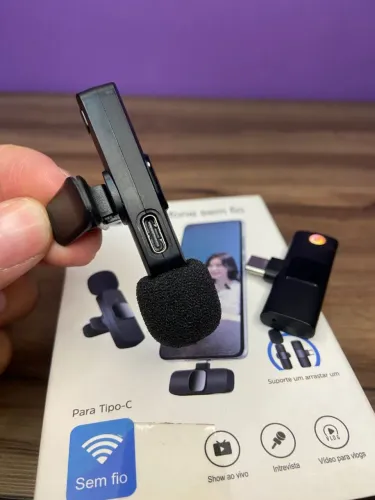 Microfone de Lapela tipo C - K9
