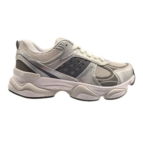 Tênis Masculino Casual Logus Draven Estiloso Confortável Prata 22900P316