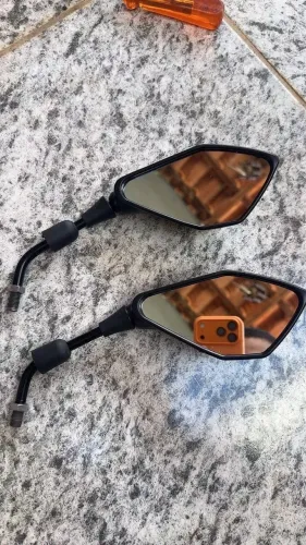 Retrovisor Z400 Haste Baixa Lado Direito (Rosca Honda)