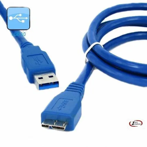 Cabo Usb 3.0 Am X B Micro( Para Hd Externo) Azul