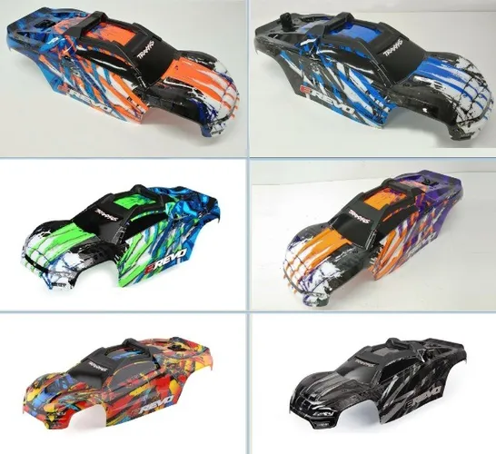 Bolha Original Traxxas Laranja, Azul, Verde, Lilás Para RC E-Revo 2.0 VXL 1/10 - Zerada