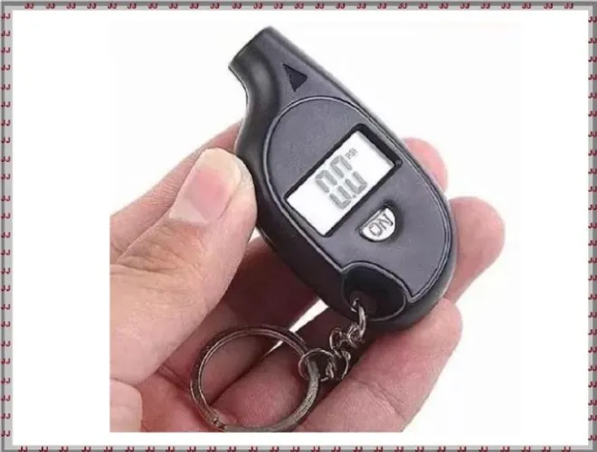 Chaveiro Medidor de pressão de pneu