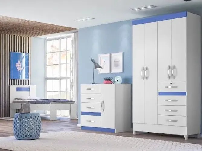 Quarto conjunto roupeiro + cômoda