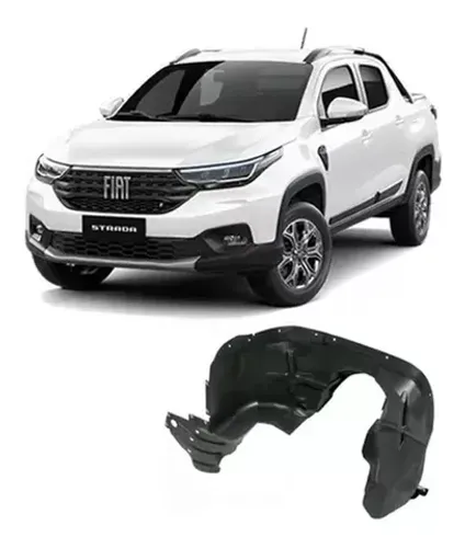 Parabarro Fiat Strada 2021 - CD CS - Dianteiro LD LE - Logomarca - Genuíno