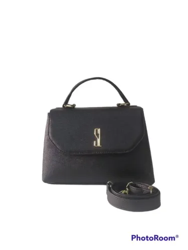 Bolsa Alça de Mão Feminina Transversal Cor Preta