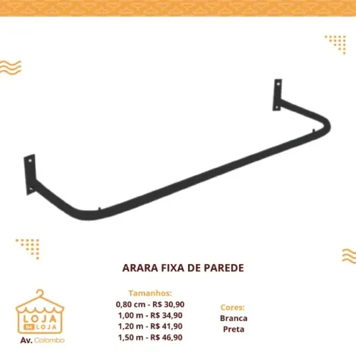ARARA FIXA DE PAREDE