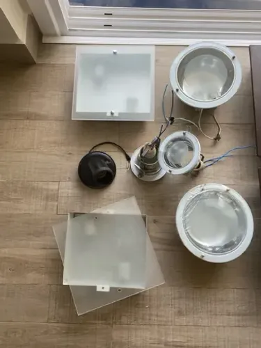 Luminárias usadas diversas