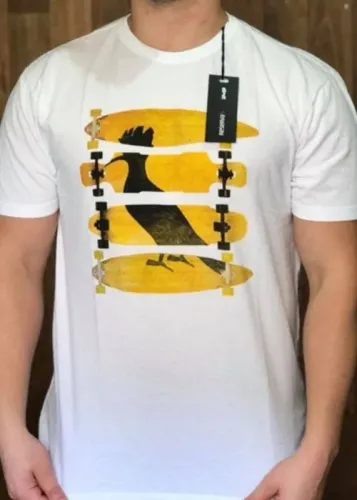 T-SHIRT MASCULINA BRANCA RSV GG