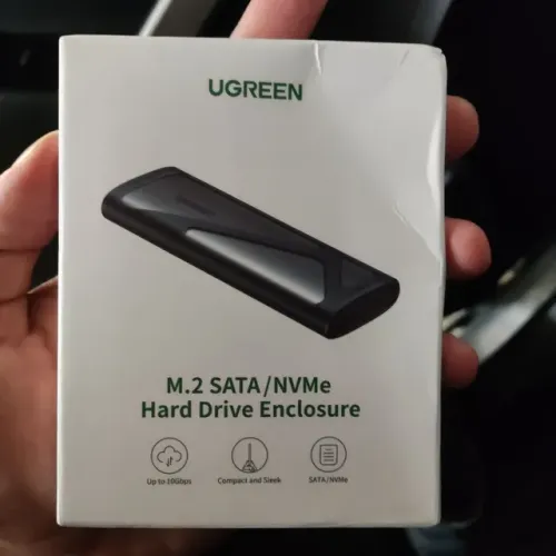 Adaptador de HD SSD NVME SATA M2 DRIVE UGREEN Conversor Hard Drive Enclosure CM400