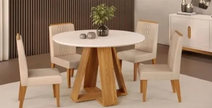 Mesa de jantar 100% MDF RESONDA ( 4 Lugares ) TEMOS A PRONTA ENTREGA 