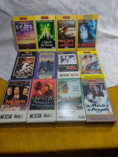 Lote VHS 12 títulos