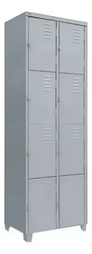 Armário Roupeiro de Aço Locker  8 Portas Pequenas