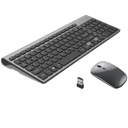 Kit Teclado E Mouse Wifi 2.4ghz Slim Com Bateria Interna - TE117