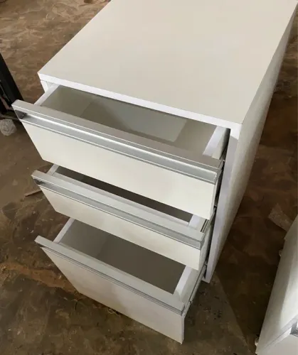 produto novo - gaveteiro fixo arquivo branco