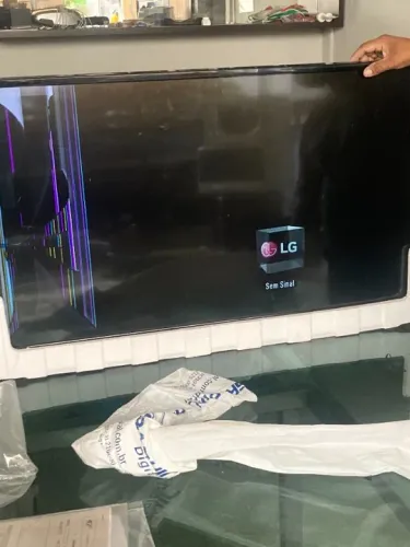 Tv lg 43lw300c Tela quebrada peças