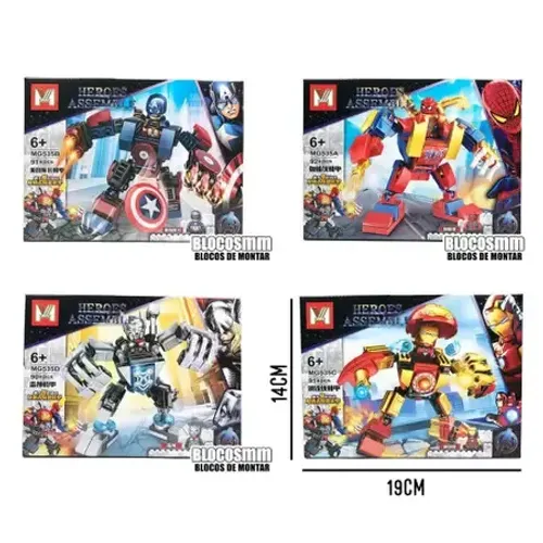 Lego Heroi Assemble Mg535d 90 / 91 Pçs Thor