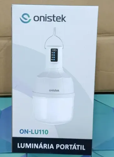 Luminária Led Camping Portátil Recarregável Onistek ON-LU110 com 5 Níveis De Luz