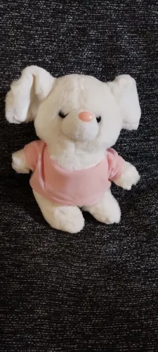 Ratinho Branco de Pelúcia