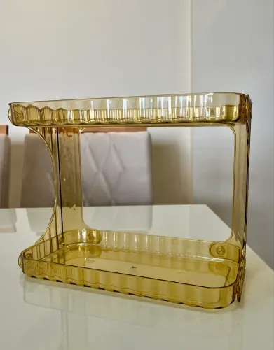 Organizador em Acrílico 2 Andares - Porta Cosméticos, Maquiagem, Banheiro (Novo) Bancada!