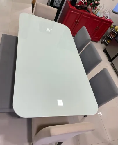 Mesa de vidro Laqueado 