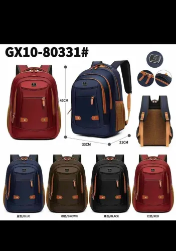 Mochila Escolar Masculina - 3 cores - 45cm - GX10-80331#