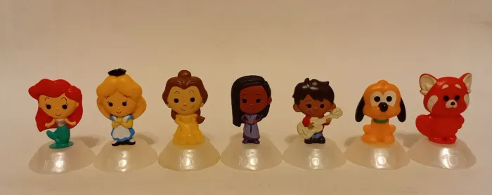 Lote de 7 miniaturas Disney - 100 anos Mc Donalds