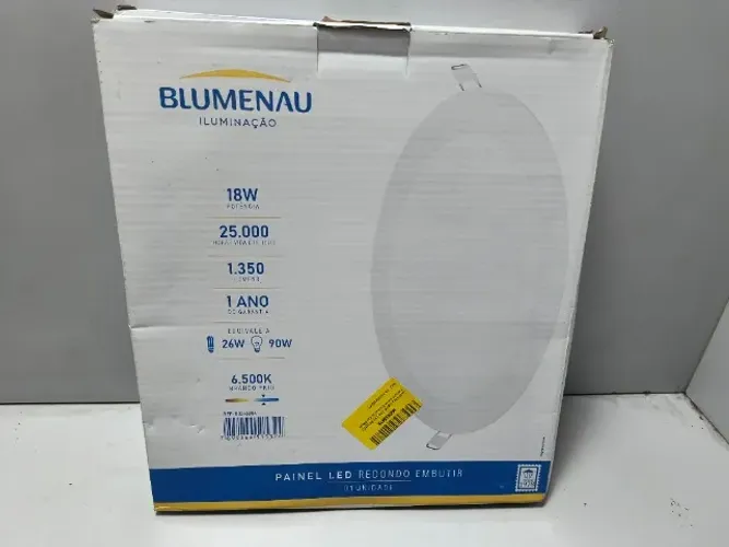Lote 20 Luminaria Painel Led Redondo Blumenau 18w 1350Lumens 26w 90w 6500k Bivolt