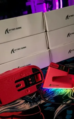 Mouse Attack Shark X6 VERMELHO *novo*