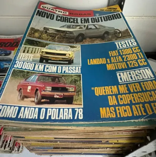 Coleção de Revistas Quatro Rodas - 453 Revistas