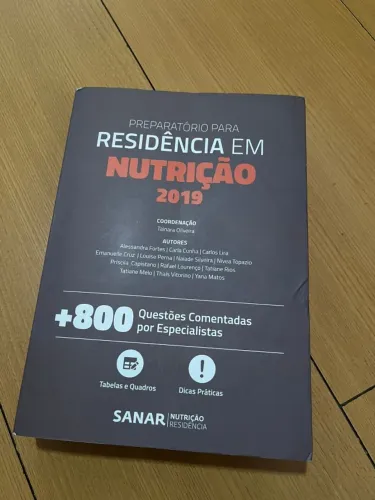 VENDO LIVRO PREPARATÓRIO PARA RESIDÊNCIA NUTRIÇÃO