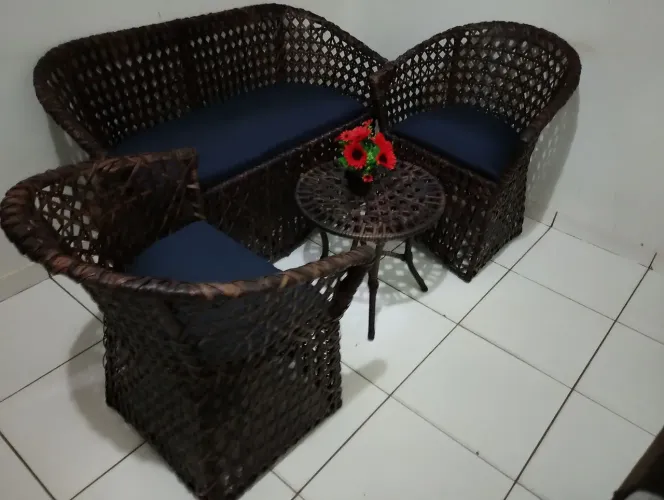 Jogo de sofa de área externa 