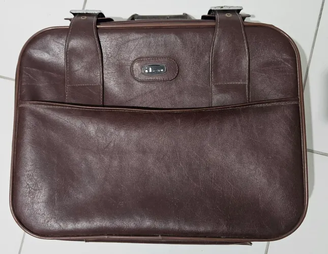 Mala viagem vintage ilka couro