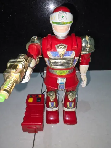 Robô RARO, Robocop Playgo vintage com controle remoto