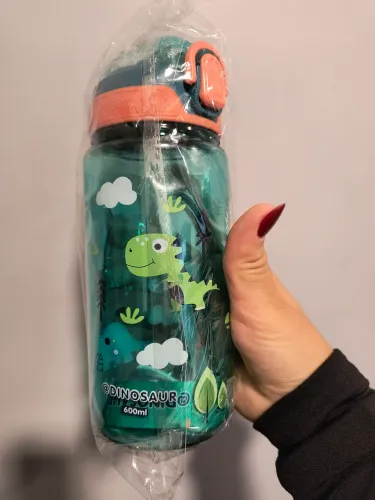 Garrafa infantil de dinossauro 600ml