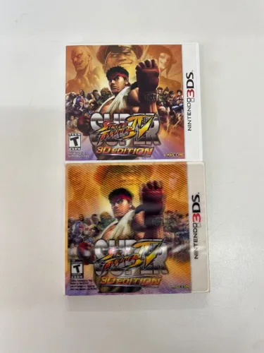 JOGO SUPER STREET FIGHTER IV (4) 3D EDITION COM LUVA HOLOGRAFICA SEMINOVO - 3DS