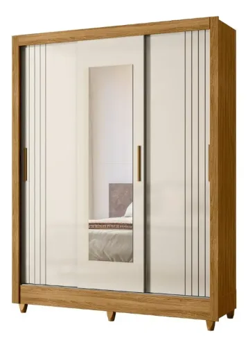 Guarda Roupa Portas de Correr com Espelho FRETE E MONTAGEM GRÁTIS