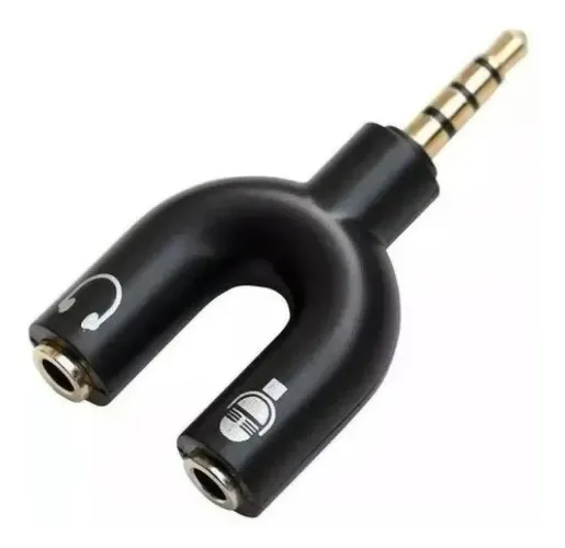 Adaptador P2/P3 para Fone e Microfone