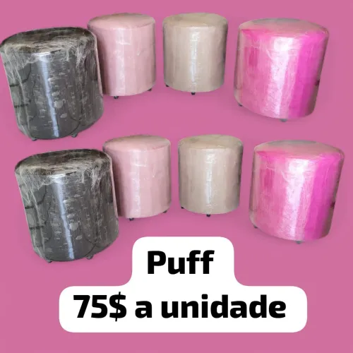 Puff banco para loja 75 e 90 reais