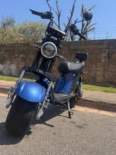 SCOOTER ELÉTRICA X12 AZUL ? DESBLOQUEADA, 80 KM/H, MODELO 2025 ?