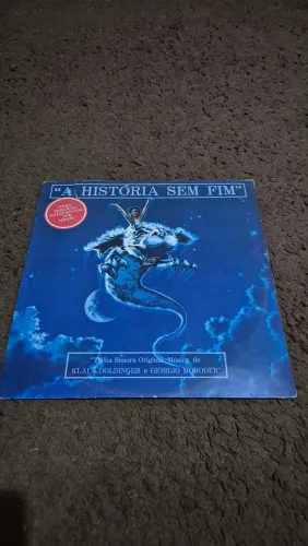 vinil da trilha sonora de A História Sem Fim (The NeverEnding Story