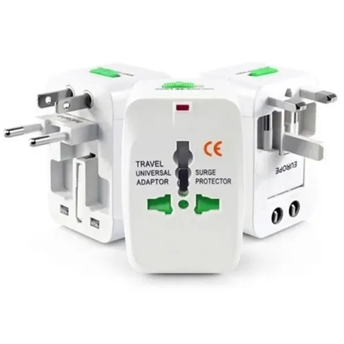 Adaptador Universal de Tomadas Internacional All-In-One (Padrão Eu. EUA, Ásia, Oceania)