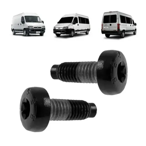 PAR PARAFUSO DOBRADIÇA PORTA TRASEIRA FIAT DUCATO PEUGEOT BOXER CITROEN JUMPER 1998 A 2017