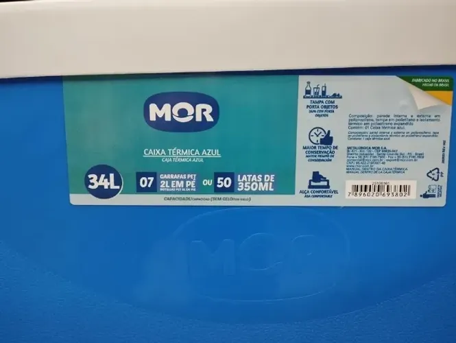 Caixa térmica 34 litros MOR nova
