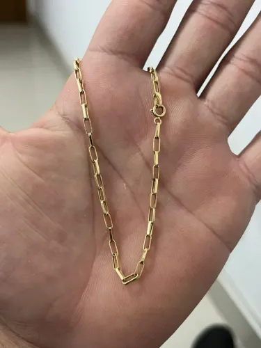 Pulseira Ouro18k com 21,5cm de tamanho
