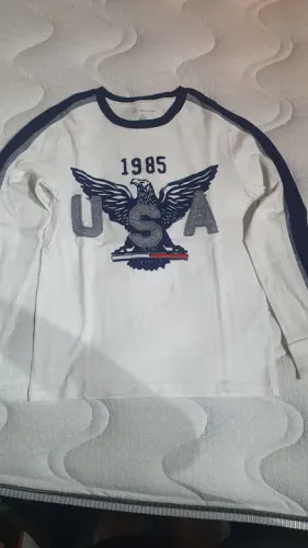 Camiseta Infantil manga longa Tommy Hilfiger
