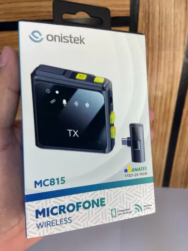 Microfone Lapela Wireless sem Fio Anatel - MC815 Onistek an3