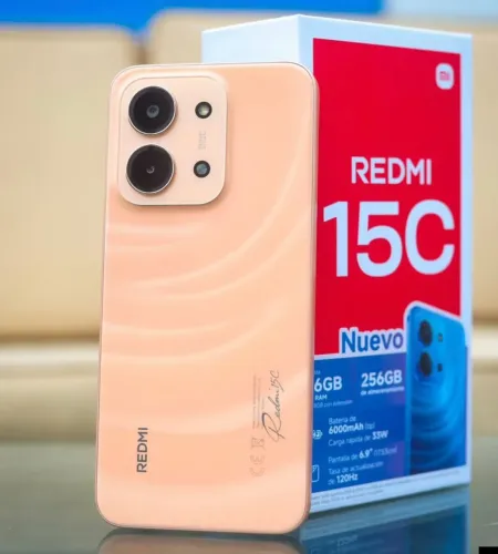 Smartphone Xiaomi Redmi 15C - Laranja 256GB Original com Garantia - Loja física